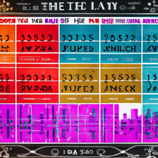 A Live Performing Arts Timetable